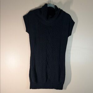 Express Black Knit Midi Dress